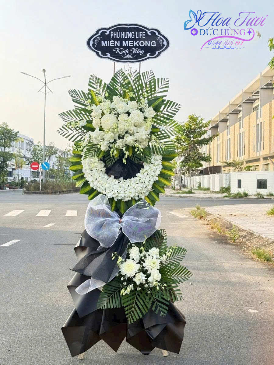 Hoa Tang Màu Trắng Sang Trọng HCB016